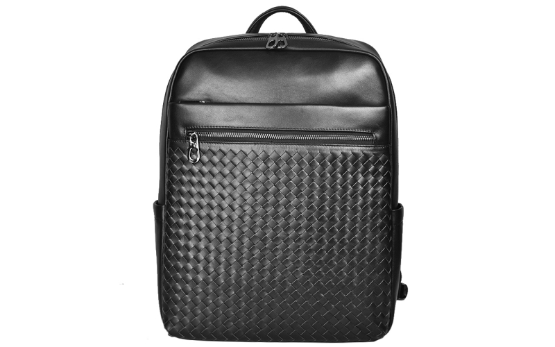 Commuting Poor Backpack Men's Backpack Computer Package Large Capacity Business Leisure Travel Template Woven Bags Fashion Cowcope